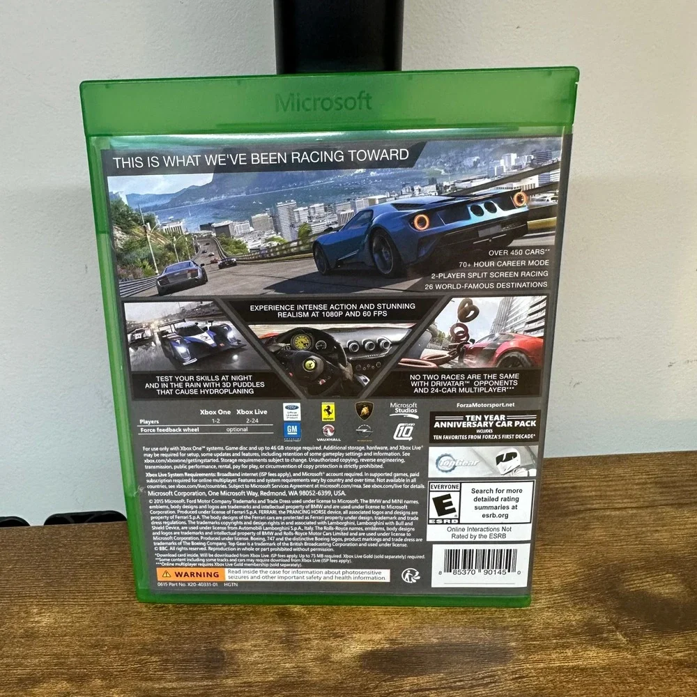 Forza Motorsport 6 Ten Year Anniversary Edition Xbox One Racing Game 2015 MS